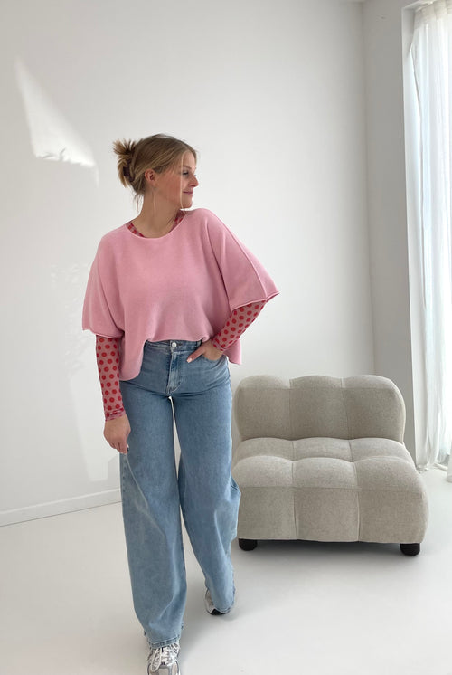 Baby pink knit
