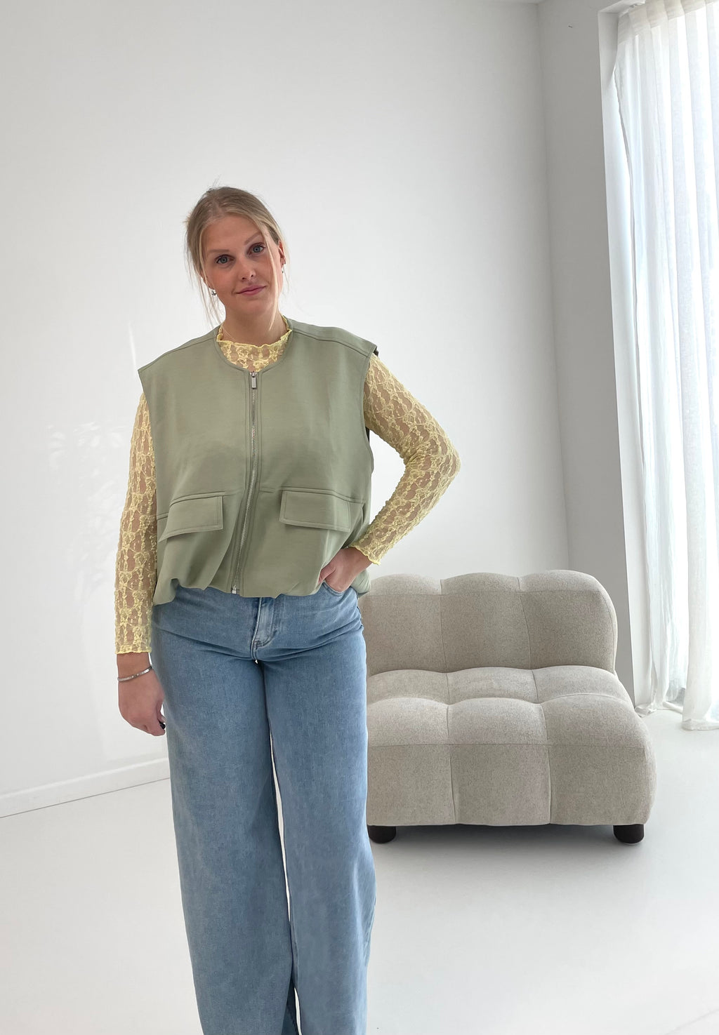 Gilet Babette Olive