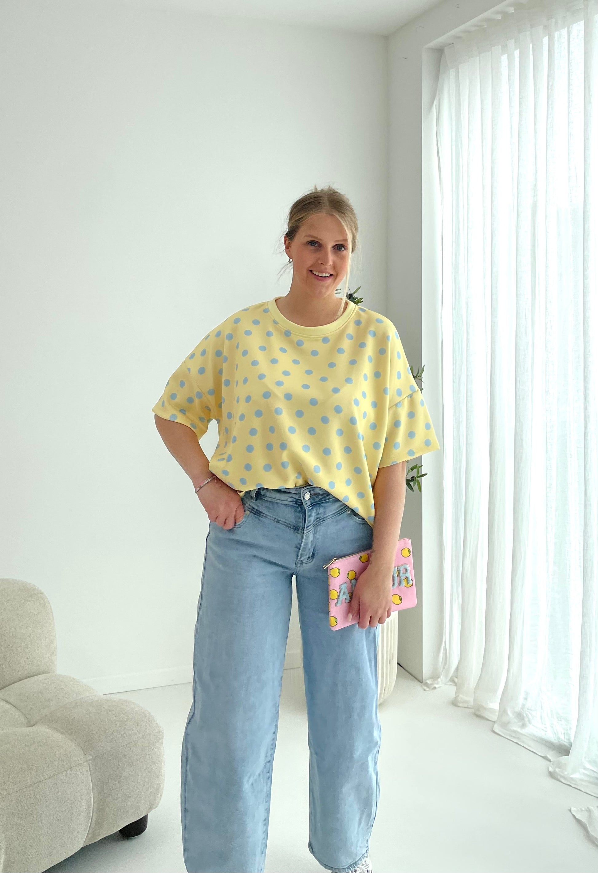 Polka blue